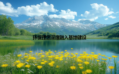 环保理念深度融入基地建设